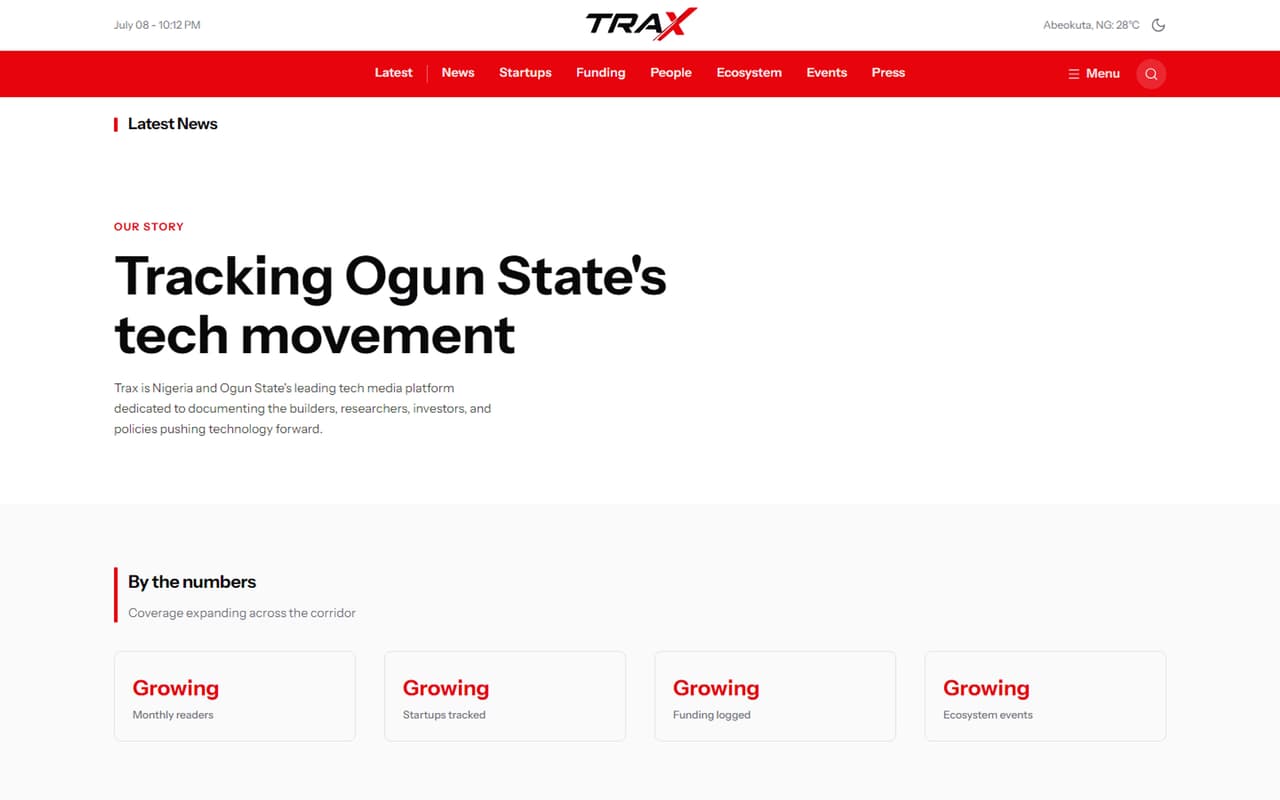Trax about, product design by Talodabioluwa Paul